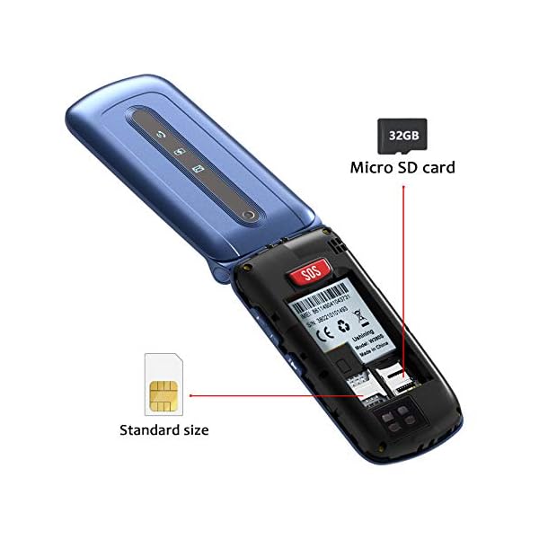Unlocked-Senior-Flip-Mobile-PhoneBig-Button-Phone-For-Elderly-Easy-to-UseSIM-Free-Phone-with-24-Large-Screen-SOS-Button-FM-Radio-Torch-and-Charging-Cradle-Blue Unlocked Senior Flip Mobile Phone,Big Button Phone For Elderly, Easy to Use,SIM Free Phone with 2.4" Large Screen | SOS Button| FM Radio | Torch and Charging Cradle (Blue)