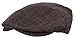 Men's Classic Newsboy Cap, Flat Ivy Hat, Snap Brim Herringbone Tweed Cap