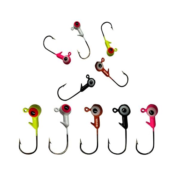 50pcs-100pcs-132oz-116oz-5-Color-Fishing-Jig-Head-Fishing-Gear-Equipment-Accessories-Tackle-Jig-Hooks-Freshwater-Fishing-Lead-Lures-Bait