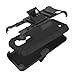 LG K8 Case, Escape 3 Case, Phoenix 2 Case, Zenic(TM) Hybrid Dual Layer Armor Defender Full-body Protective Case Cover with Kickstand & Belt Clip Holster Combo Cover (Black)