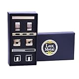 BodyJ4You 9PC Cufflinks Tie Clip Set Button Shirt Business Men Steel Jewelry Gift Box