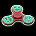 Fidget Force - Heart Eyes Emoji Glow in the Dark Spinner - Keeps Fidgety Hands at Play - ADHD, Anxiety, Autism & Stress Reducer - Hand Spinner & Fidget Spinner Toys for Adult - 9 Free Emoji Stickers