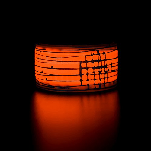 Higo LED Lights for Runner - Rainproof LED Slap Bracelet, Jogging Armband Wraps with Reflecive Printing& Color Box Package (Orange--Design Ⅲ) - Thumbnail 4