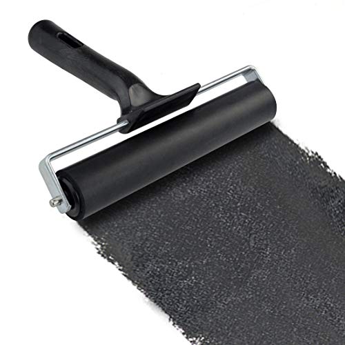 Poualss Tape Roller 5.9 inch, Rubber Roller for Printmaking Wallpapers Stamping Gluing Application