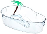 Lee's Turtle Lagoon, Kidney w/Plant, 12-Inch by 8-5/8-Inch by 3-Inch