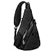Unigear Shoulder Chest Crossbody Sling Bag Pack Backpack for Men Women Girls Boys (Upgraded Black)