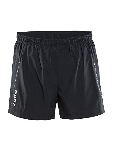 Craft Sportswear Men's Essential Running and Training Fitness Workout Reflective 5" Inseam Shorts, Black, 2X-Large - Thumbnail 4