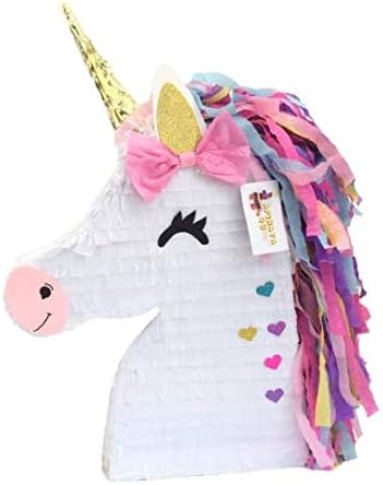 APINATA4U Unicorn Pinata with Pink Bow Magical Unicorn Theme Party Favor