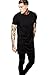 Valley Railway Mens Black Long T-shirt Hipster Hip-hop Street T-shirt US Sizes
