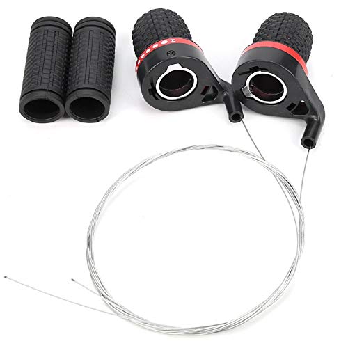 RiToEasysports Bicycle Shifters Bicycle Twist Grip Gear Shifter Bicycle Derailleur Handle Bike Brake Lever for Mountain Road Bike Bicycles And Spare Parts Bicycle Gear Shifters Ridge 18