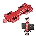Ulanzi ST-03 Metal Smart Phone Tripod Mount with Cold Shoe Mount and Arca-Style Quick Release Plate for iPhone Xs X 8 7 Plus Samsung Huawei,Cell Phone Tripod Holder Clip Adapter (Red) primary
