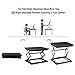 Standing Desk, Sit to Stand Laptop Table 3 Level Height Adjustable Stand Up Desk Portable Sit Stand Computer Converter Riser Desktop Workstation Foldable Free Assemble for Laptop Office/Home(Black)thumb 3