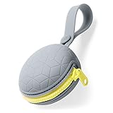 Skip Hop Grab & Go Silicone Pacifier Holder, Grey