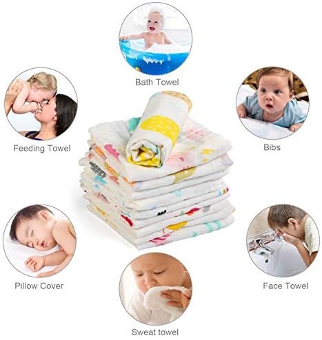 Lingettes Reutilisables En Coton Biologique Naturel Serviettes De Toilette Extra Douces Pour Nouveaune Debarbouillettes De Bain Pour Bebe Pour Peau Sensible Paquet De 10 Bellestyle Lingettes Lavables Linge Et Gants De Toilette