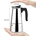 Stovetop Espresso Maker Stainless Steel Moka Pot Coffee Maker 9 Cup