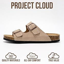 Project Cloud Genuine Leather Flat Sandals Women