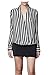 Zeagoo Women's Stripes Long Sleeve Turn-down Collar Blouse