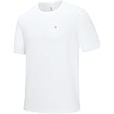 BGOWATU Men's Quick Dry Workout Athletic Shirts Lightweight Tennis Shirts for Men Running Gym Tops