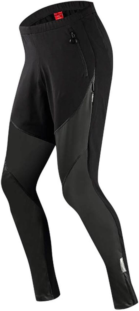 Amazon Co Jp Santic サンティック サイクリング フリース サーマル ウインド パンツ 冬 パンツ タイツ ジェームス ブラック 服 ファッション小物