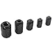 20 Pieces Clip-on Ferrite Ring Cores, RFI EMI Noise Suppressor Cable Clip for 3mm/ 5mm/ 7mm/ 9mm/ 13mm Diameter Led Light Radio Static, Black Noise Filter Clip