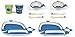 Tiny Footprint Baby Plates - 2-Pack (Blue Whale)