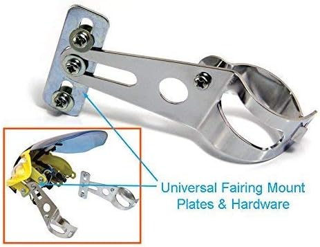 Alchemy Parts Motorcycle Headlight Fork Mount Brackets Chrome for 36mm to 49mm Diameter Forks Cafe Racer Street Fighter - Image 4