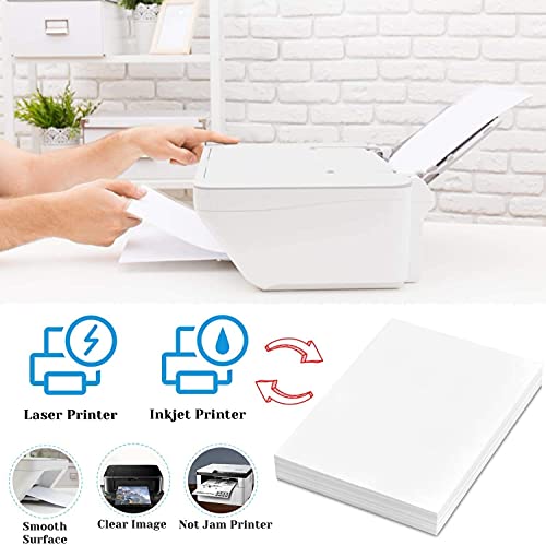 Translucent Vellum Paper 8.5x11 Inches, 50 Sheets Printable Transparent ...