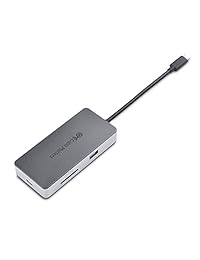 Cable Matters USB C a 4 K HDMI adaptador multipuerto con USB, Gigabit Ethernet, UHS II lector de tarjetas y 100 W entrega de potencia (Thunderbolt 3 Puerto Compatible
