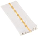 Keeble Outlets One Dozen (12) Kitchen Dish Towels - Gold, Low Lint, Professional Grade 24 oz., 100% Cotton Tea Towel With Herringbone Weave for Exceptional Absorption. Use The Kitchen Towel Preferred by Professional Chefs Around the World - 25.5 in. 