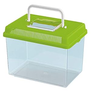 Ferplast-Plastic-Fish-Aquarium-GEO-Medium-Tank-25-L-Small-Animal-Container-Aquarium-Terrarium-Insects-Turtles-Plastic-Ventilation-Grills-Handle-for-Easy-Transport-232-x-153-x-h-166-cm-Green Ferplast Plastic Fish Aquarium GEO Medium Tank 2,5 L Small Animal Container Aquarium Terrarium Insects Turtles, Plastic…