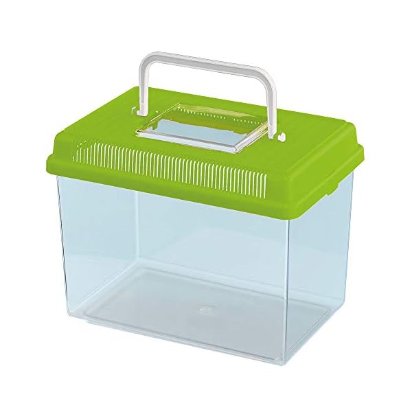 Ferplast Plastic Fish Aquarium GEO Medium Tank 2,5 L Small Animal Container Aquarium Terrarium Insects Turtles, Plastic…
