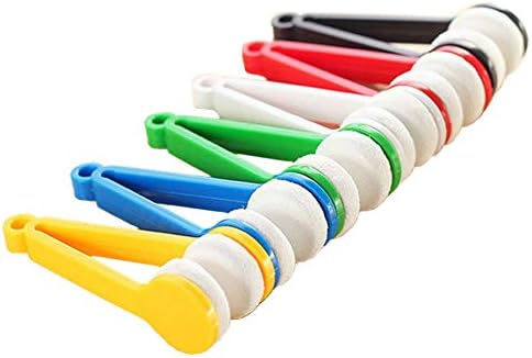 Mini Eyeglass Microfiber Cleaner, Soft Brush Cleaning Tool for Sun Glasses, Spectacles 6 Pcs (Random Color)