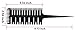 1st Choice Professional Hair Combs for Women Styling Hair Combs Plastic Weaving Combs for Highlighting,3-Way Weaving & Sectioning Foiling Comb for Hair Coloring, Highlighting, Balayage