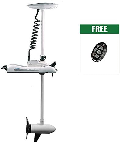 White Haswing Cayman 24V 80LBS 60" Shaft Bow Mount Electric Trolling Motor Lightweight, Variable Speed, for Bass Fishing Boats Freshwater and Saltwater Use, Energy Saving,Precise Control