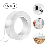 Traceless Washable Adhesive Tape Reusable Clear Double Sided Anti-Slip Nano Gel Pads Sticky Strips Grip