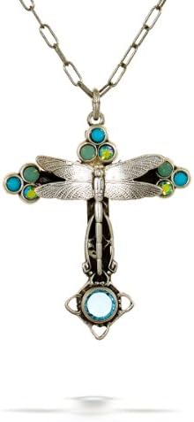 La Contessa Dragonfly Cross Necklace, Designed by Mary DeMarco - N8734