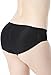 Everbellus Women's Padded Seamless Butt Hip Enhancer Panties Boy Shorts Black M
