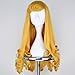 M MISS U HAIR Girl's Prestyled Princess Wig Long Curly Golden Yellow Cosplay Costume Wig C112
