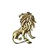 Sewanz Men's Goldon King of Forest Lion Shape Brooch Pins,Lapel Stick Pin for Suit Tuxedo