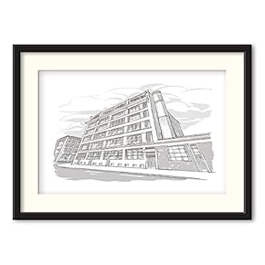 Black Paper Framed Canvas Wall Art for Living Room, Bedroom Black and White Structure Canvas Prints for Home Decoration Ready to Hanging - 23x31 inches