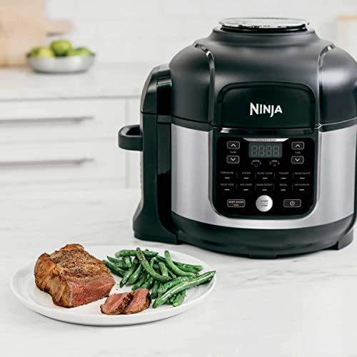 Ninja OS301/FD305CO Foodi 10in1 Pressure Cooker and Air Fryer with Nesting Broil Rack, 6.5