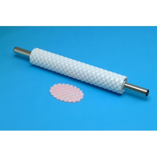 Click Here to See More Images PME Rolling Pin, Deep Impression Basketweave - 15