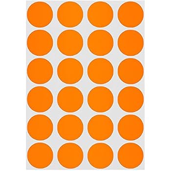 MACO Neon Yellow Round Color Coding Labels - 3/4 Inch Diameter, MR1212-12, 12 Pack? (Please Verify Quantity)