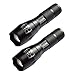 Juslink 900 Lumens Zoomable Led Tactical Flashlight with Cree XML T6 Lamp, 5 Modes, Adjust Foucus Flash Torch,Water Resistant,Metal Flash light(2 Pack)