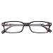 Kerecsen 4 Pack Reading Glasses for Men and Women with Spring Hinges, Lightweight Black Rectangular Readers Eyeglasses (2 Black 2 Tortoise, 1.75)