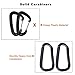 G4Free Hammock Straps-Hammock Tree Straps Set Versatile 2000+ LBS Heavy Duty Extra Strong Long with Adjustable Loops,No Stretch Polyester.Camping Hammock Accessories Include 2 Carabiners(Black-A)