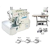 Juki MO-6714 Industrial Serger Overlock Machine 4 Thread Fully Submerged Table,Servo Motor. LED. DIY.