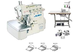 IKONIX Juki MO-6714 Industrial Serger Overlock Machine 4 Thread Fully Submerged Table,Servo Motor. LED. DIY.