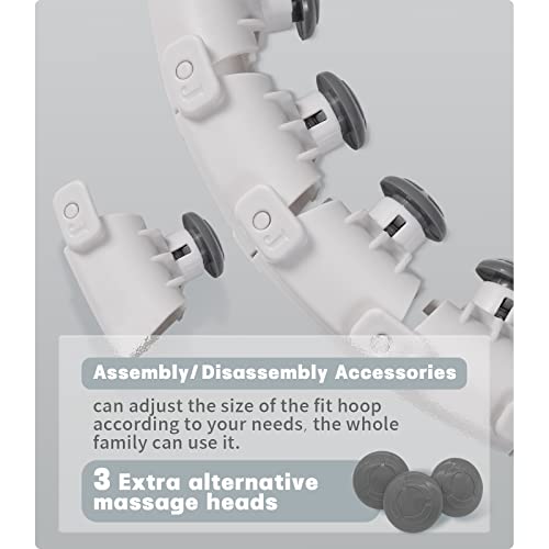 KJP Smart Weighted Hula Hoop Plus Size for Adults Weight Loss, 30 Knots Infinity Hoop, 2 in 1