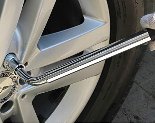 Spurtar Wheel Brace Nut Wrench, Telescoping Car Wheel Wrench 1/2 Drive with 17/19mm and 21/23mm Sockets for Car Van, Truck, Caravan - Image 3